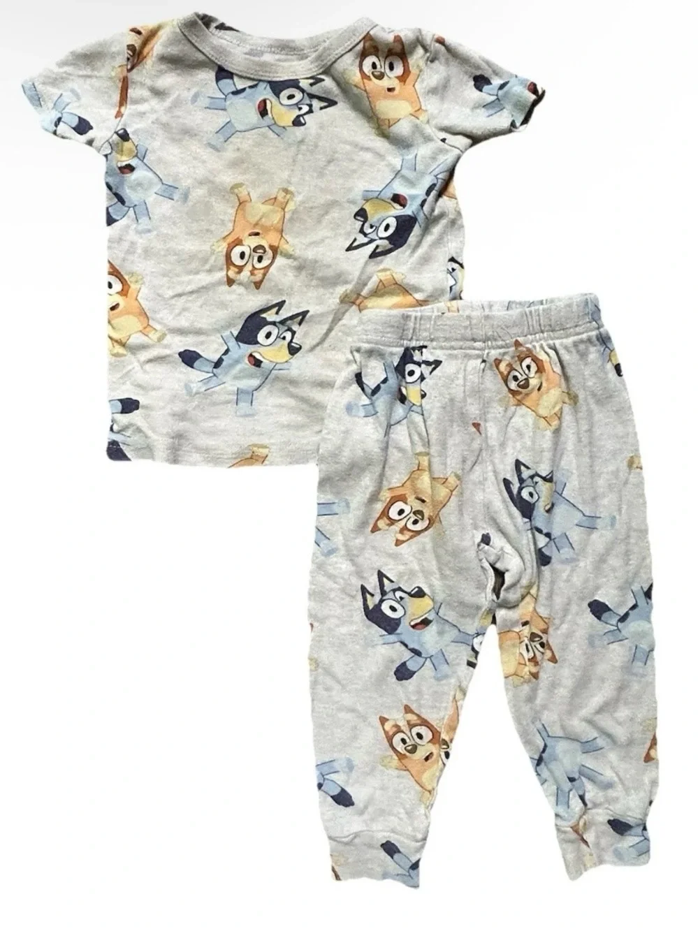 Toddler Pajama Sets Bluey Bingo Crabs Short Sleeve Long Pants Size 2T